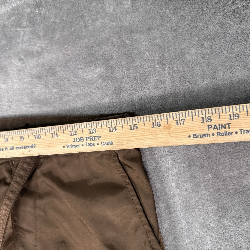 MNML Snap Zipper Cargo Pants Mens 28 Brown Nylon Streetwear Belted Casual - Picture 9 of 12